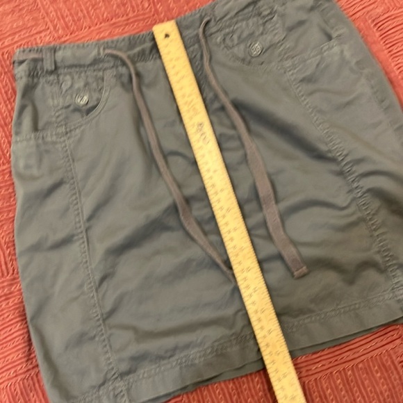 Jacob women’s size 7/8 Gray Cargo Mini Skirt Tie Front - Picture 7 of 11